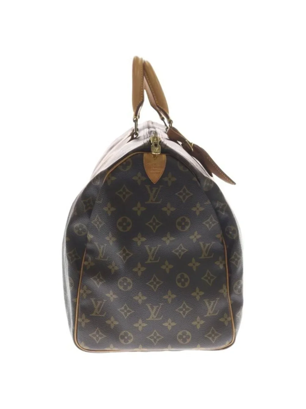 Louis Vuitton Keepall Bandouliere 50 Monogram Boston Bag Brown